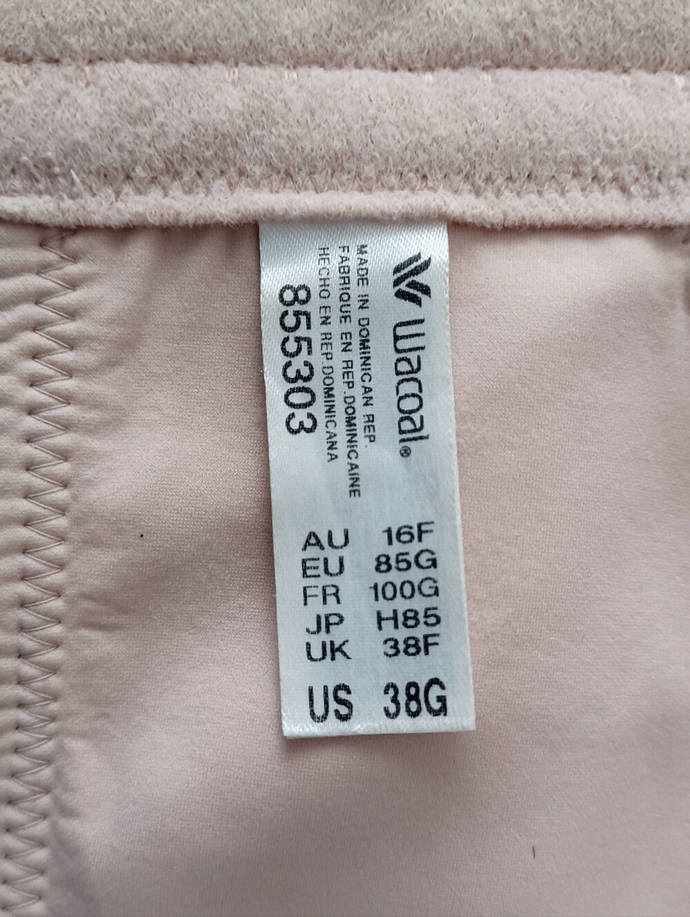 Wacoal Back Appeal Underwire Bra, Size 38G - Picture 16 of 16
